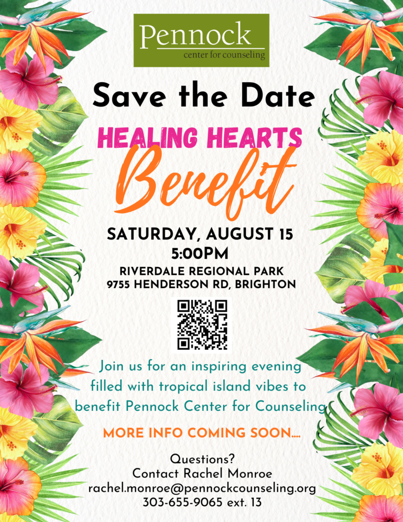 flyer for Save the Date Healing Hearts Benefit 2026